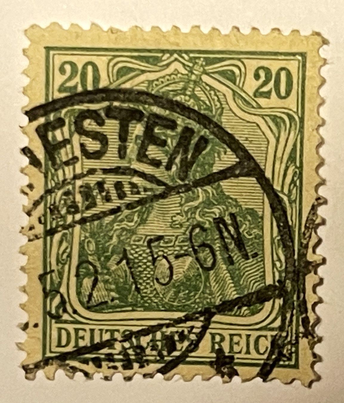 Tutti i francobolli: Deutsches Reich 20 Pfennig – Usato da Oftringen venduto da Vucki