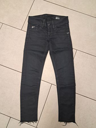 G-Star RAW Damen Jeans Gr. 27/30, Dunkelblau, Neuwertig