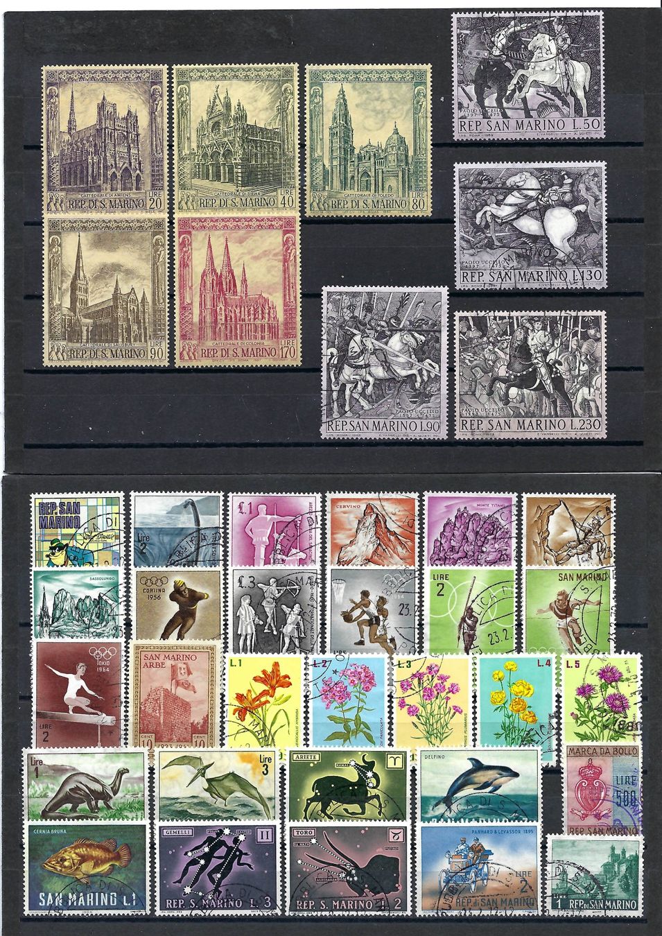 Tutti i francobolli: Briefmarken aus San Marino – Usato da Bronschhofen venduto da Imsr
