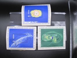 DDR 1964 Jahre der Sonne Block 20-22gest
