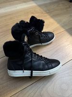 Luxury Leather and fur kids boots for sale