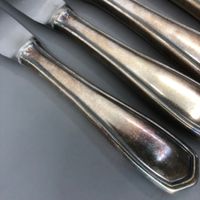 10 Messer versilbert Hans  P