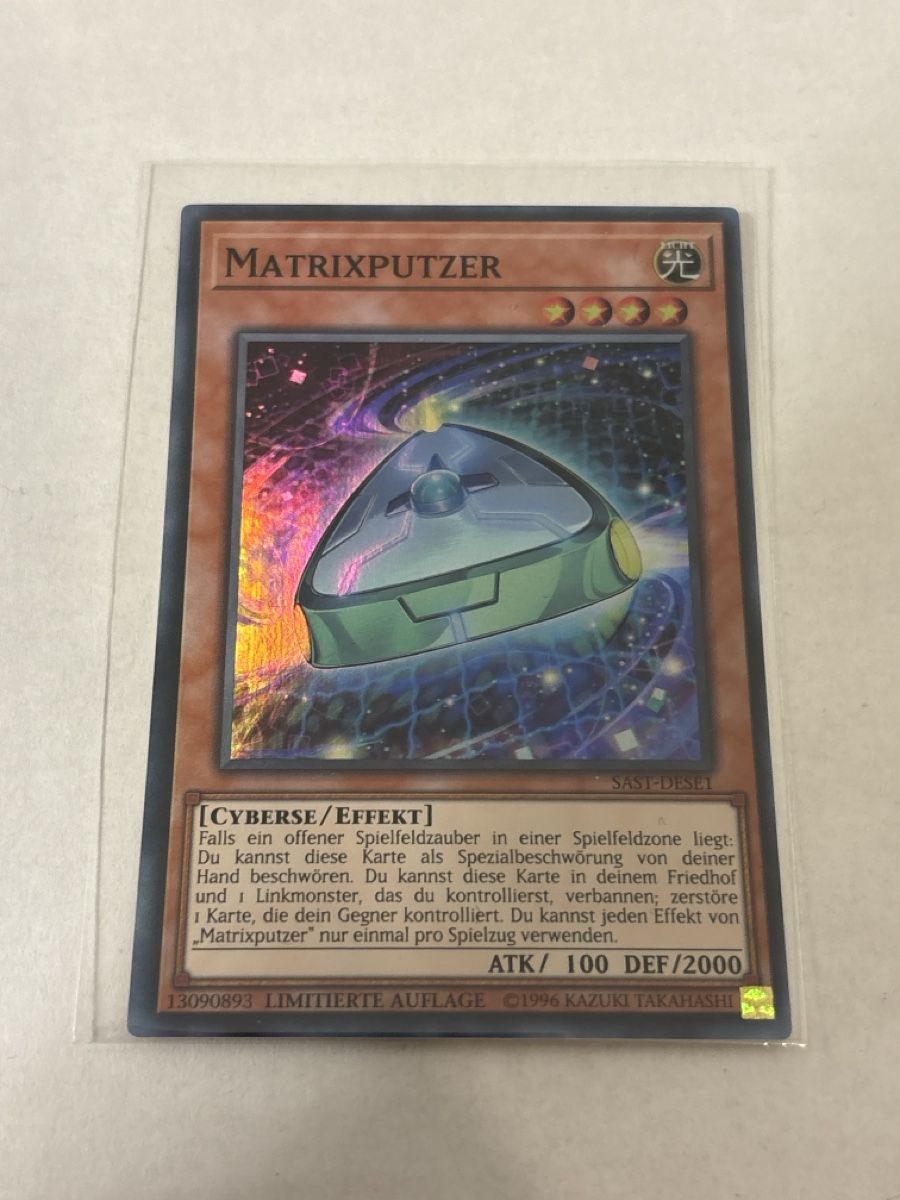 Yugioh Cartes à collectionner: Matrixputzer Yu-Gi-Oh Karte LIMITIERTE AUFLAGE – D'occasion à Speicherschwendi par YugisKartenKammer