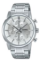 ⌚Herrenuhr ®CASIO Chronograph Edelstahl Silber 42mm 5ATM NEU
