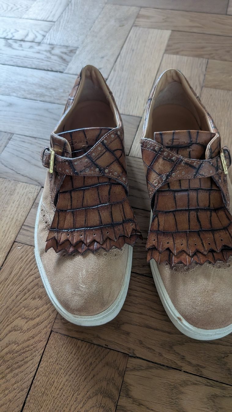 Santoni Chaussures femmes: Santoni Sneakers Brown Size 41 Crocodile Pattern Leather  – D'occasion à Zürich par van_hzh7