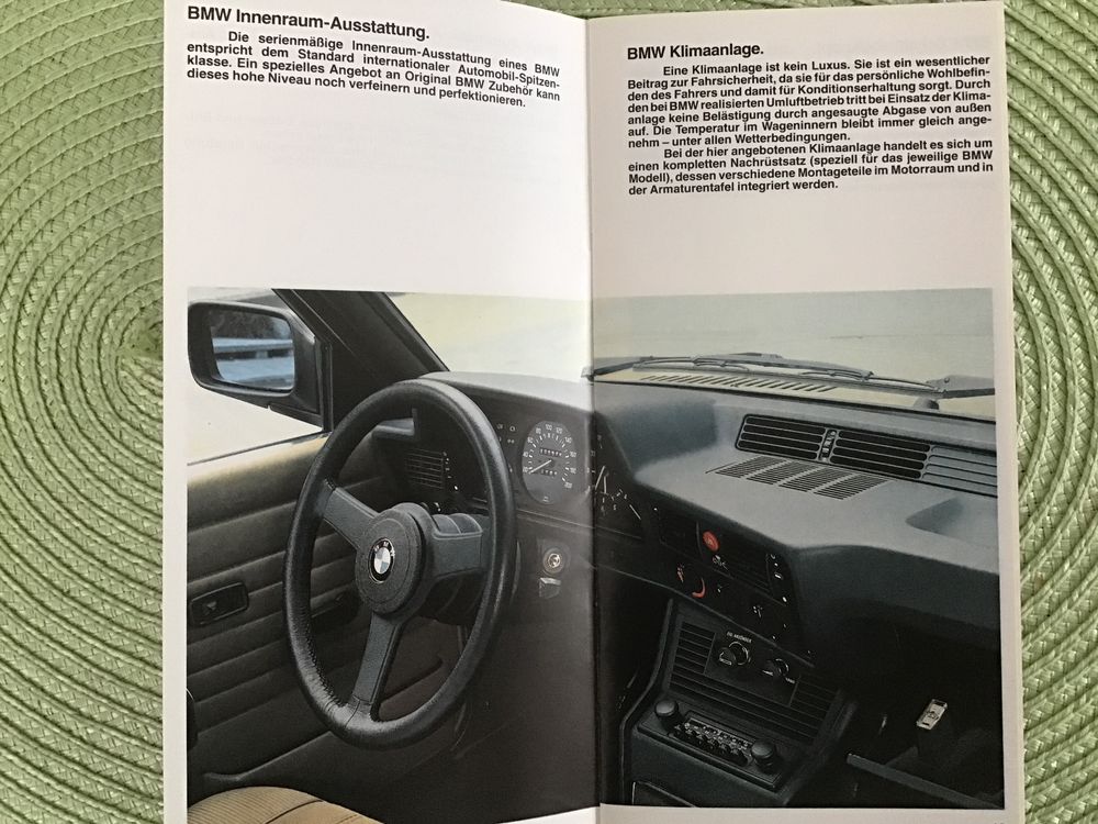 BMW Original Zubehör Verkaufsprospekt 44 Seiten September 81 (Gebraucht ...