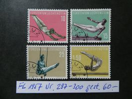 FL 1957 Nr. 297-300 gestempelt