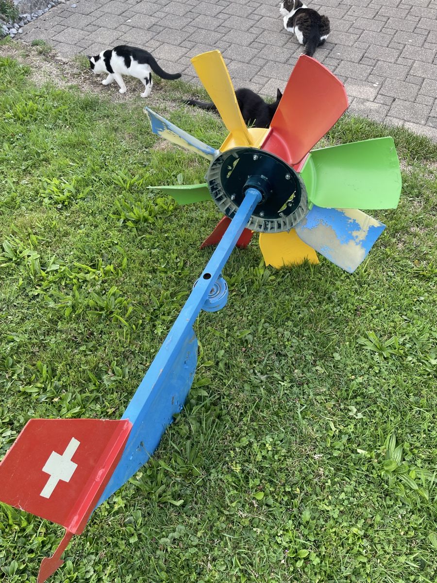 Tutte le decorazioni: Windrad Eigenbau mit Lagerung – Usato da Wattwil venduto da Parase 2