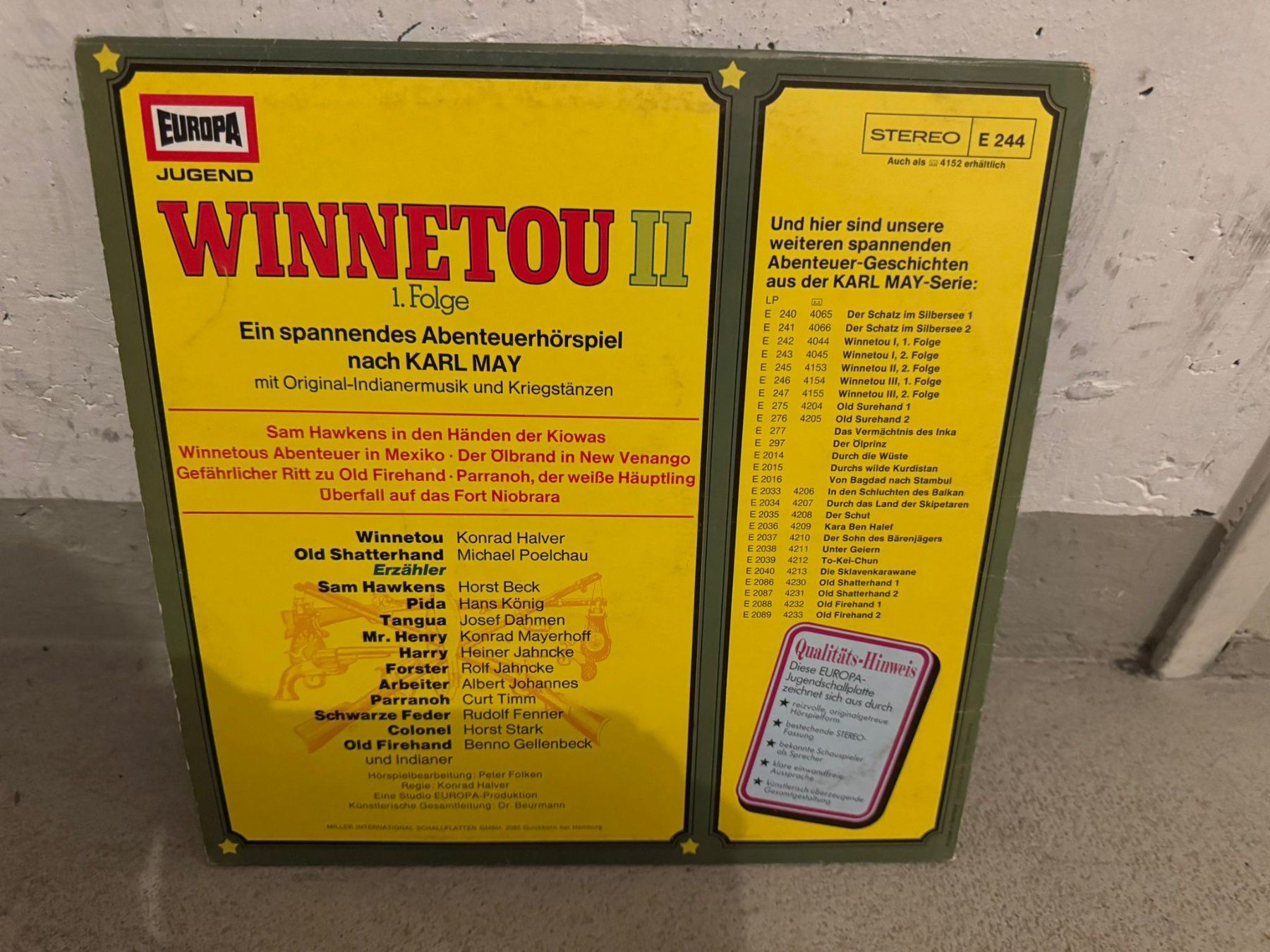 Dischi in vinile: Langspielplatten Vynil Winnetou – Usato da Dietikon venduto da tupf72 1