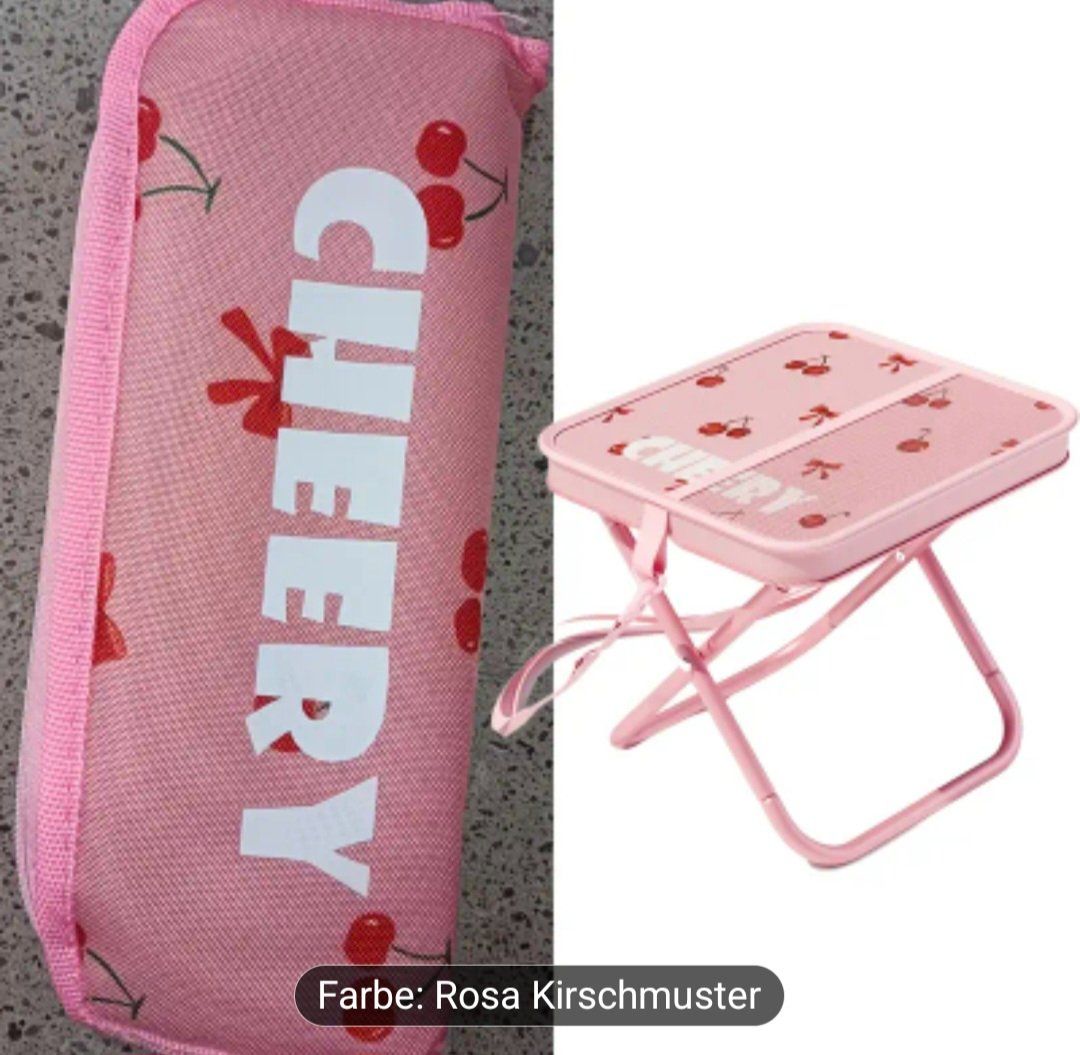 Sedie: Klappstuhl, rosa mit Kirschmuster – Nuovo e nell'imballaggio originale da Baden venduto da rocket85 1
