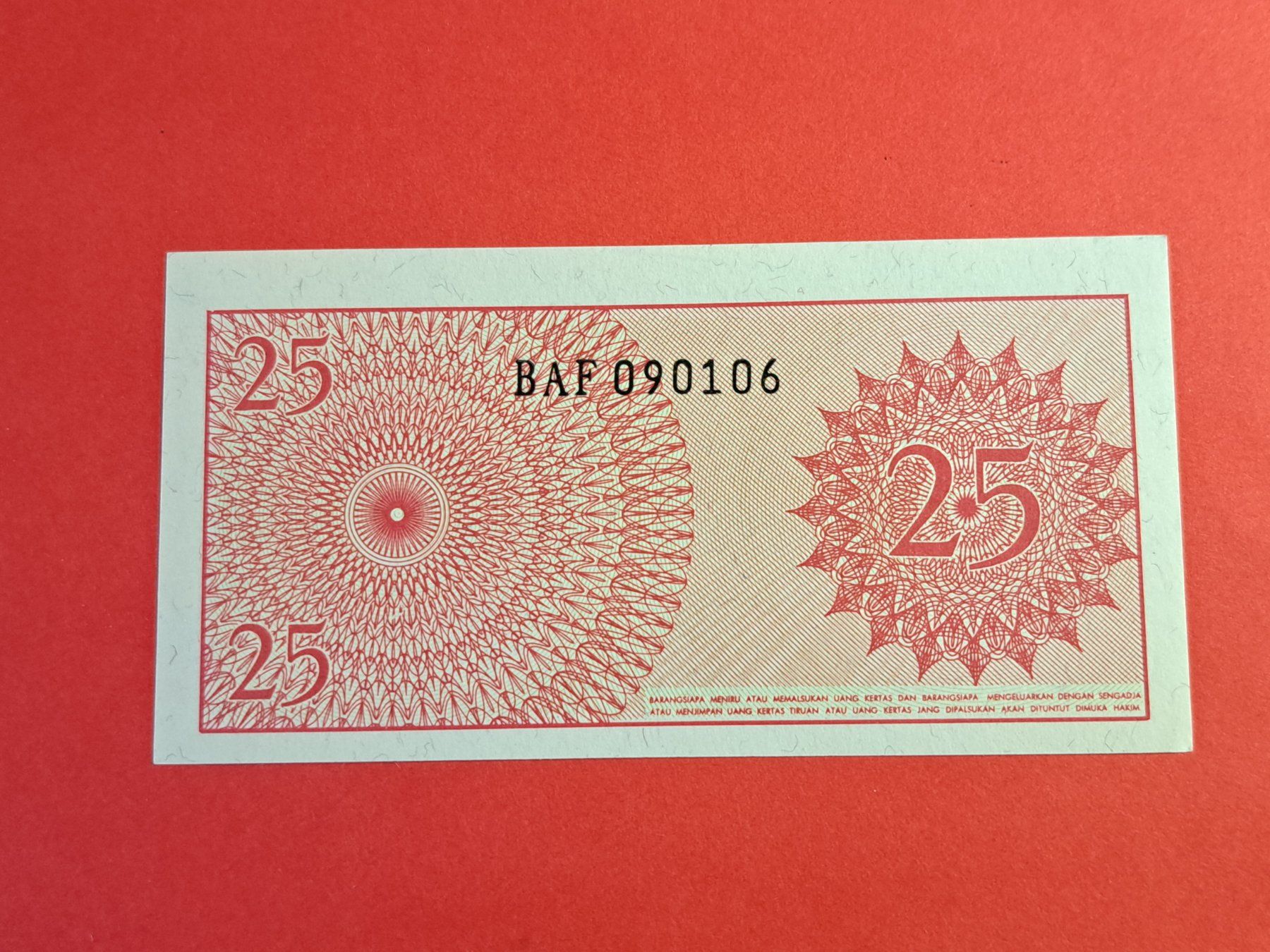Banconote: INDONESIEN - 1 & 5 & 10 & 25 Sen 1964 UNC – Nuovo (secondo la descrizione) da Wichtrach venduto da LuckyLuke69 8