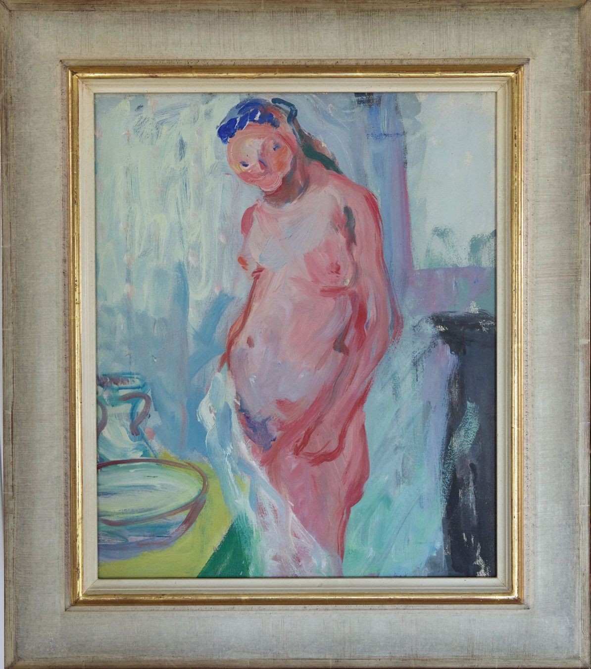 Dipinti: Hans Weidmann, expressionistischer Frauenakt – Usato da Hagenbuch ZH venduto da Consus 1