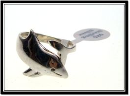 Delfin 925 Silber Fingerring Nr. 001