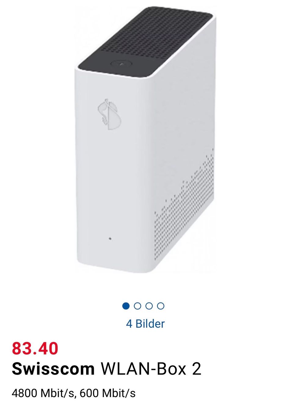 Swisscom WiFi: Swisscom Wlan Box 2 – Neuf avec emballage d'origine à Thun par suj_vg95 2
