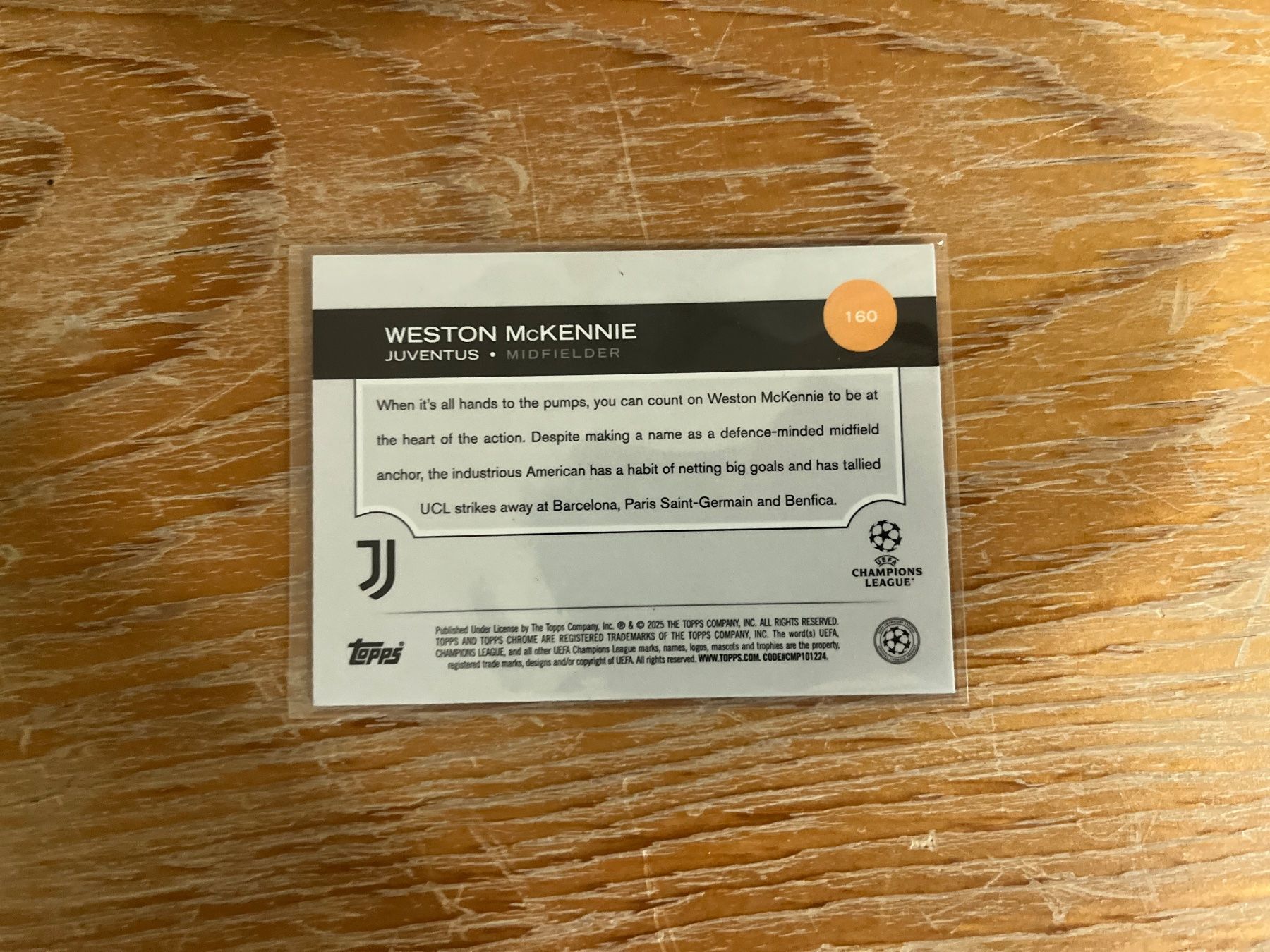 Topps Carte collezionabili: Topps Weston Mckennie /150 – Usato da Balzers venduto da jos_6r9r 1