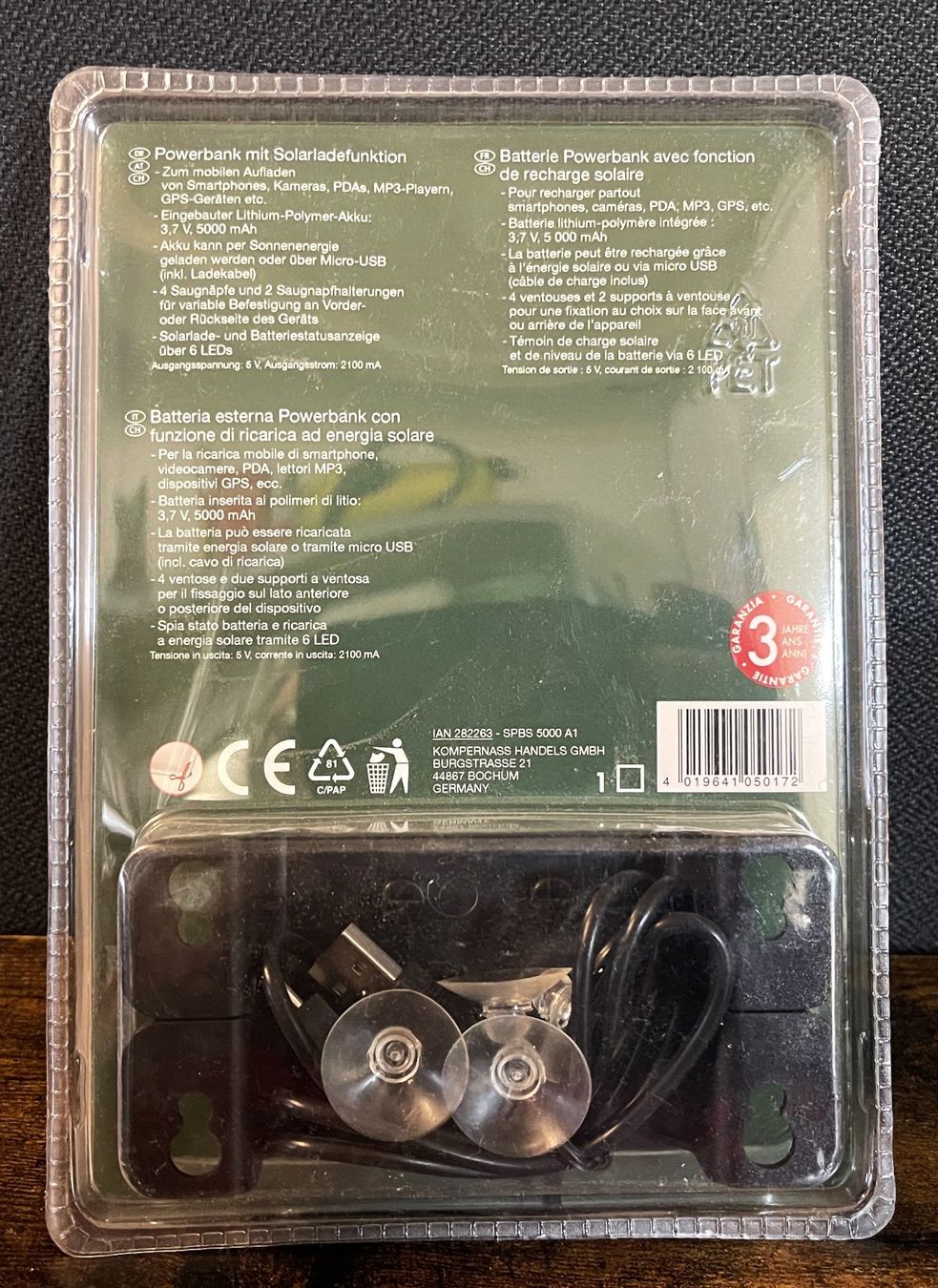 SilverCrest Ladegeräte: Silver Crest - Powerbank mit Solarladefunktion – Neu und originalverpackt aus Oftringen von Vucki 3