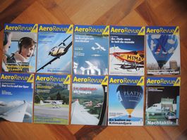 10 Stück Aero Revue 2010 Zeitschrift Magazin Luftfahrt Flug