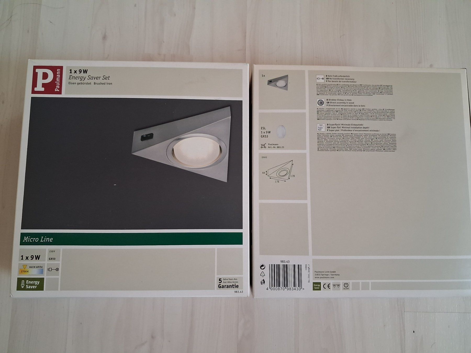 Paulmann Lampadari & plafoniere: 1 x UNDERBAULAMPE PAULMANN 9 WATT – Nuovo e nell'imballaggio originale da langnau venduto da Santos1411