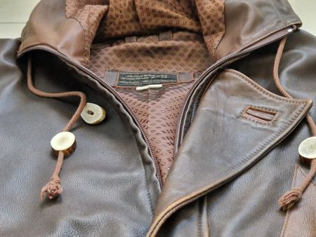 Edle Vintage Renntier Lederjacke / Anorak - Gr. M/L