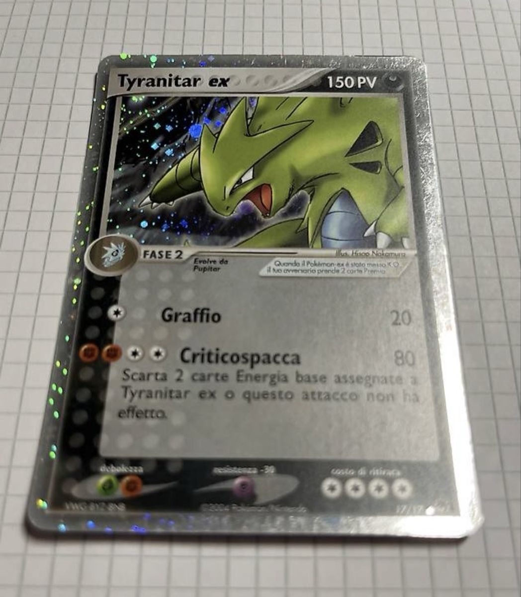 Pokémon Carte collezionabili: Pokémon TYRANOTAR EX RARE – Usato da Cademario venduto da mor_28sy 1