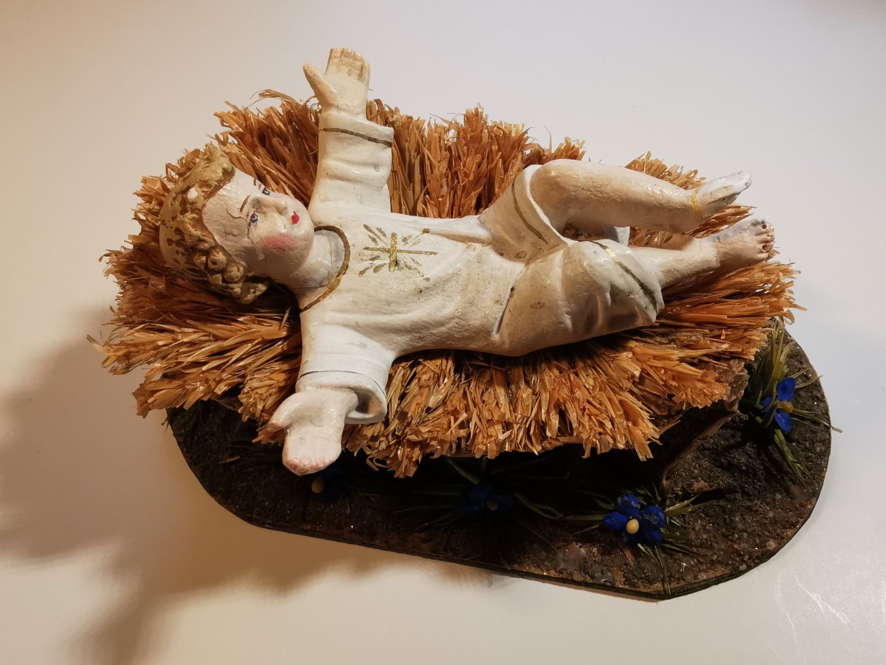 Statuette: Antike Krippenfigur Jesuskind in Krippe – Usato da Dübendorf venduto da aschiduebendorf 7