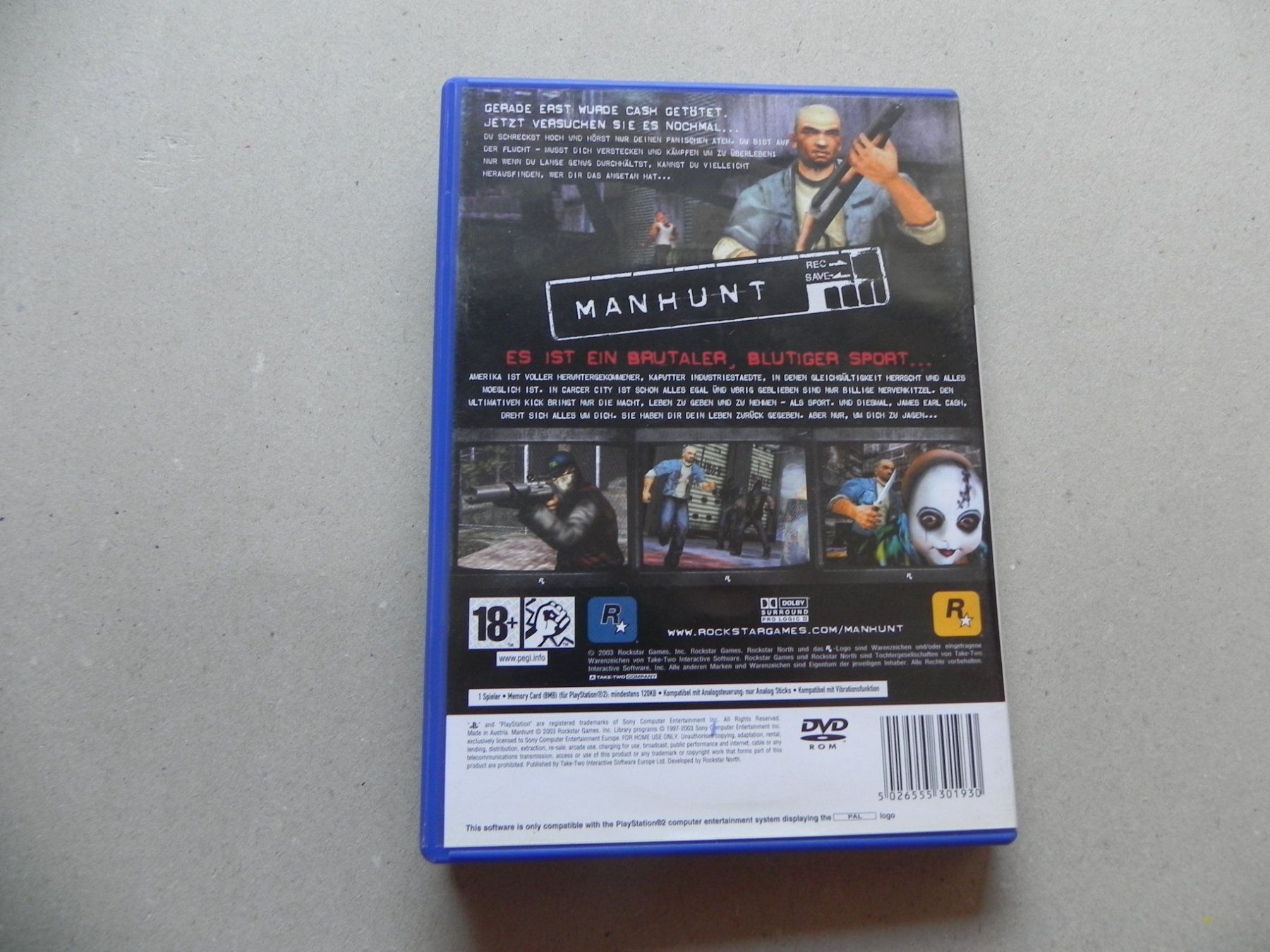 Sony Jeux: Sony PS2  Action Spiel Game Manhunt 2003 – D'occasion à Siebnen par krimsie 1