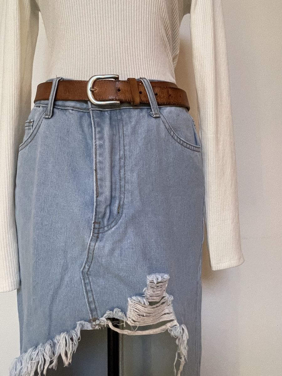 Gonne: Extravaganter Jeansrock – Nuovo (secondo la descrizione) da Sigriswil venduto da ck56 2