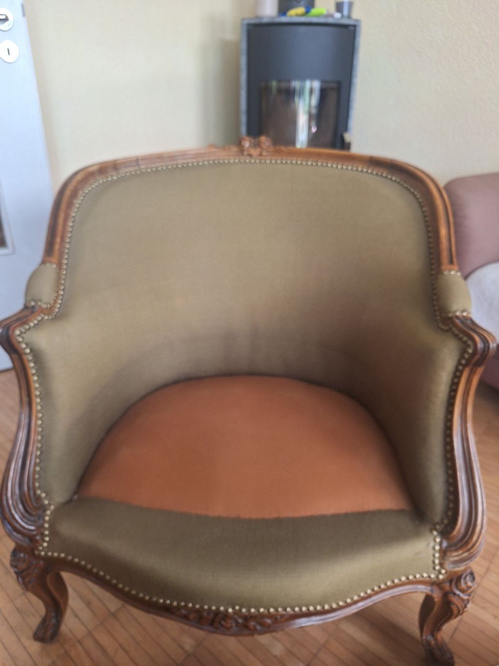 Fauteuils: Sessel bestickt mit Blumenmuster Antik – D'occasion à Pfungen par Purzeleiche 3