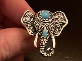 Ring mit Elefant ( one Size )