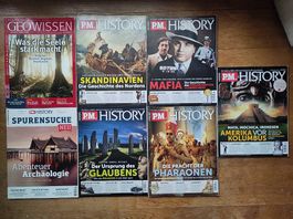 6 Stück P.M. History & Geo Wissen