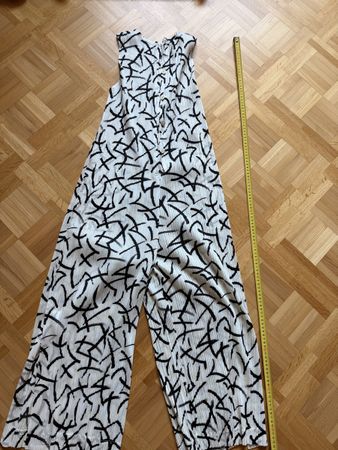 Jumpsuit Pleats Please schwarz weiss (gelb)  Muster Grösse 3