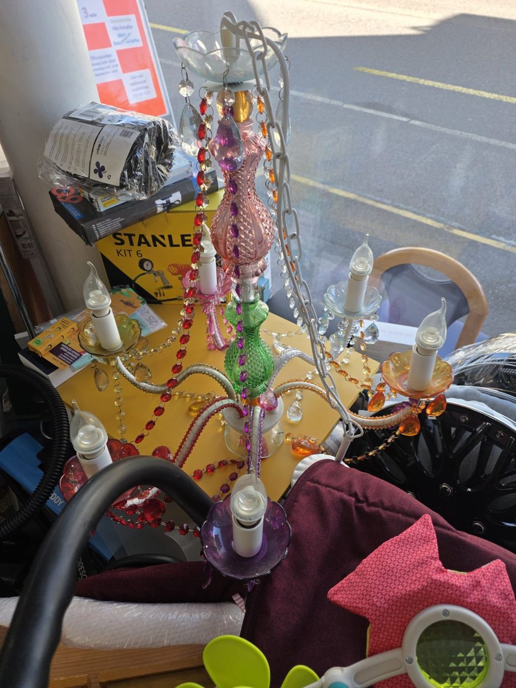 Lampadari & plafoniere: Kronleucher farbig mit Steinen – Usato da Wikon venduto da Speedy_li