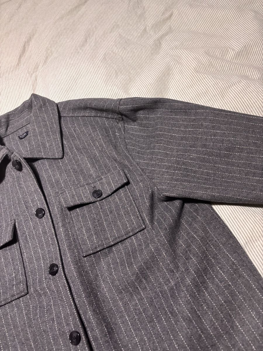 Giacche: Hemdjacke gestreift grau   Neuware  L – Nuovo (secondo la descrizione) da Schmitten FR venduto da Hubalo 3