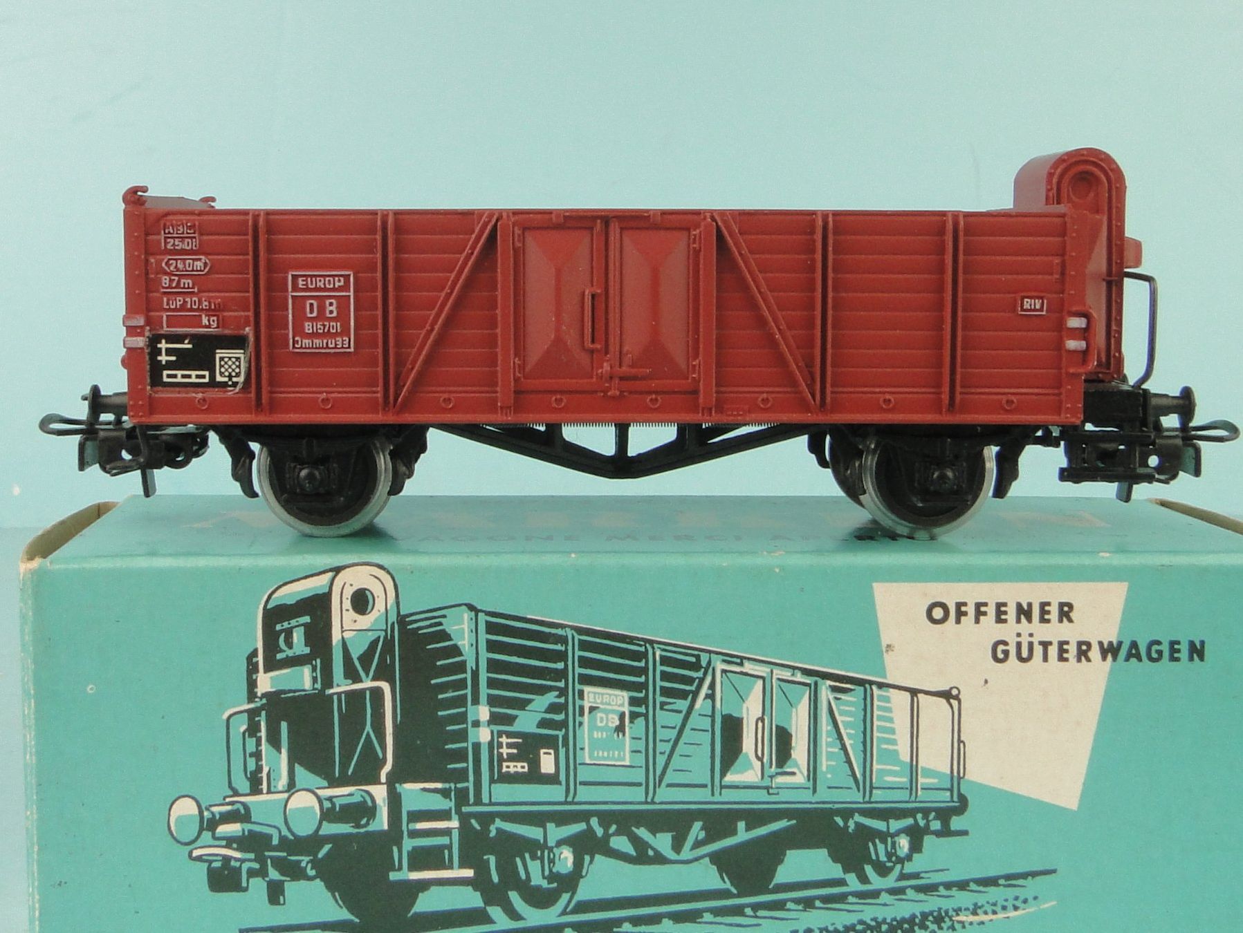 Märklin Modellini di ferrovie: Märklin 4601 Offener Güterwagen – Usato da Bülach venduto da cann11 2