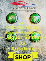 Jaguar Nabendeckel 58 mm Radnaben Nabenkappen Felgendeckel