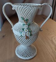 ​Vintage Porzellan Vase Geflochten Durchbruchmuster, Rarität