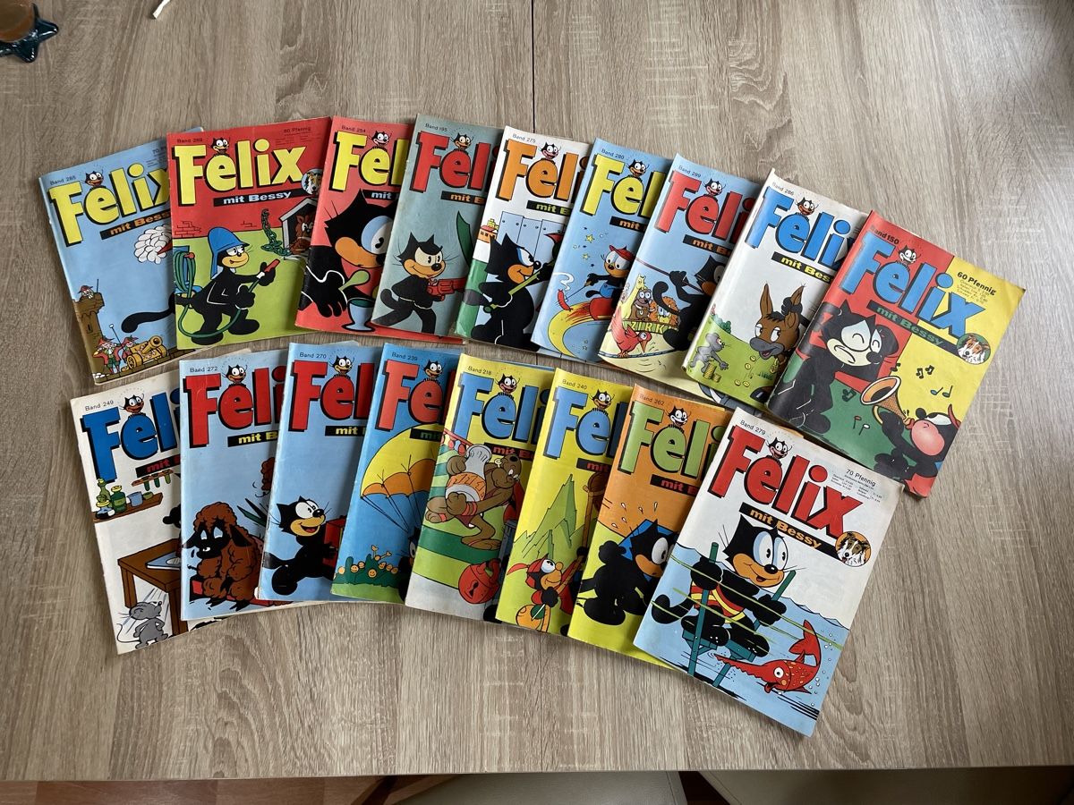 Comics: 17 Nostalgische Felix Comics mit Bessy – Gebraucht aus Emmen von