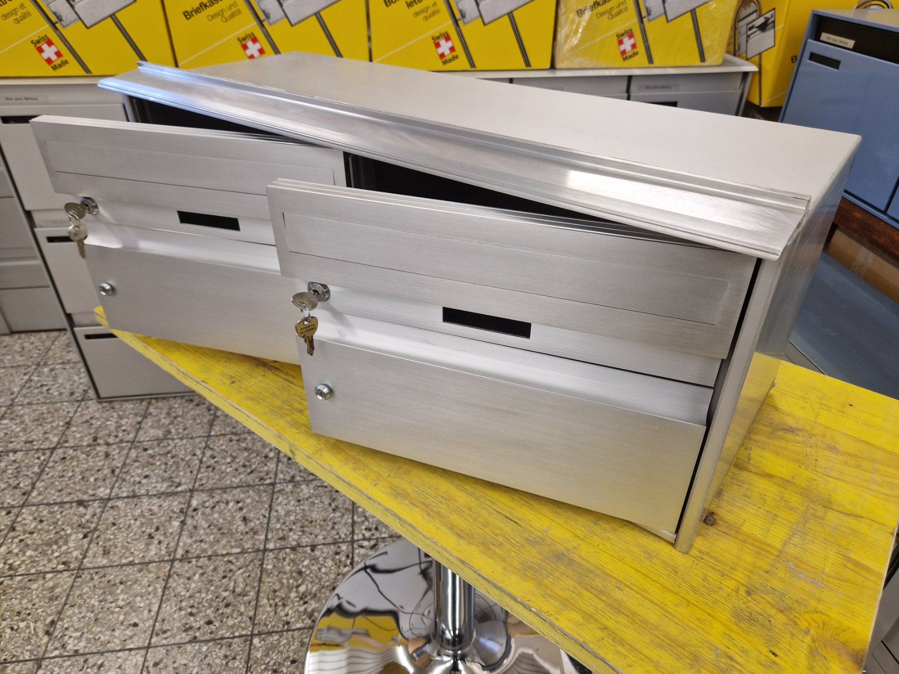Altro per la casa: 2-er Alu Briefkasten ( Huber ) – Usato da Wiler b.Utzenstorf venduto da bamaa-shop 3