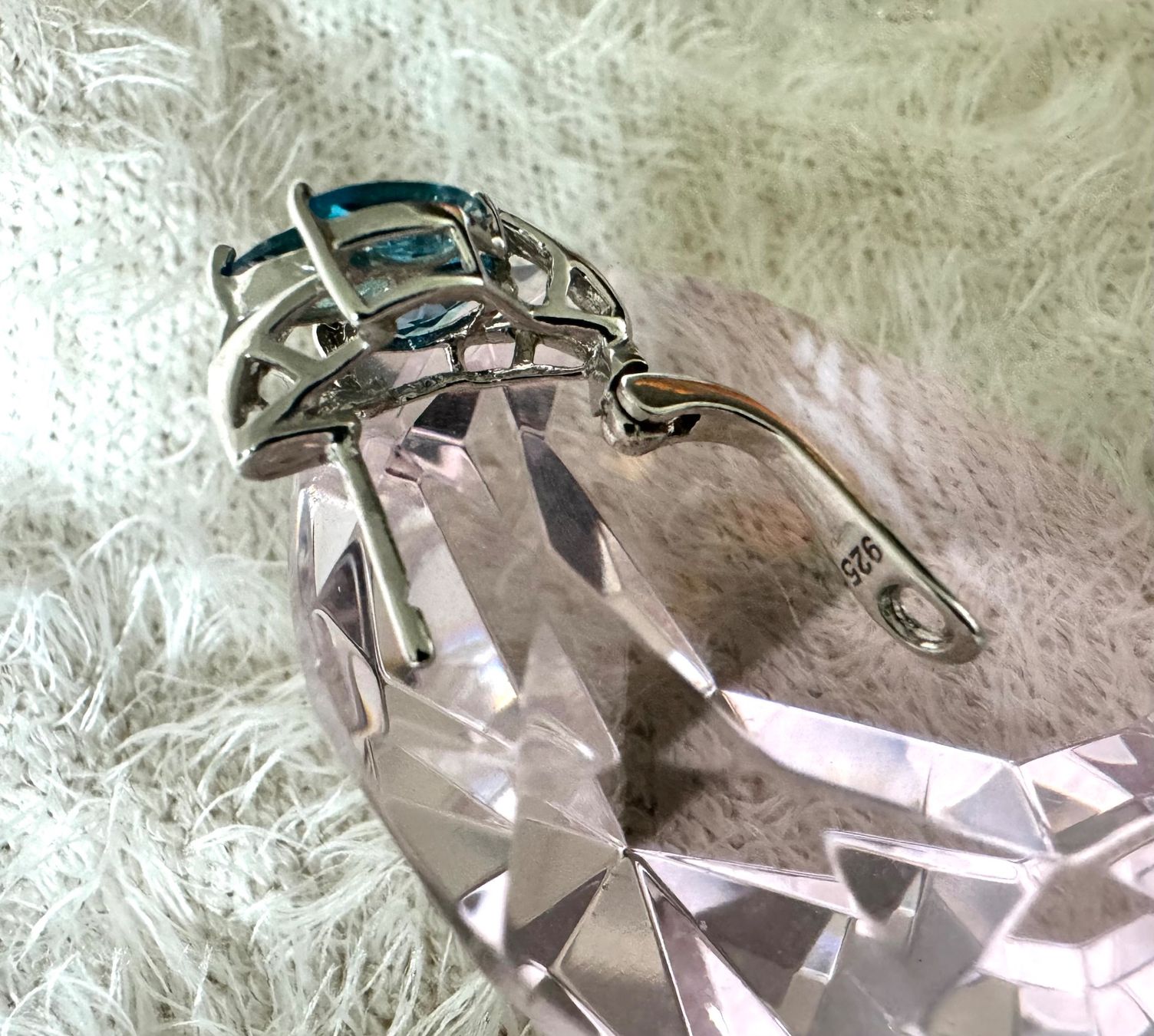 Ohrringe & -stecker: Ohrringe Blau Topaz mit 925 Sterling Silver – Neu (gemäss Beschreibung) aus Zürich von LIBELLA13 3