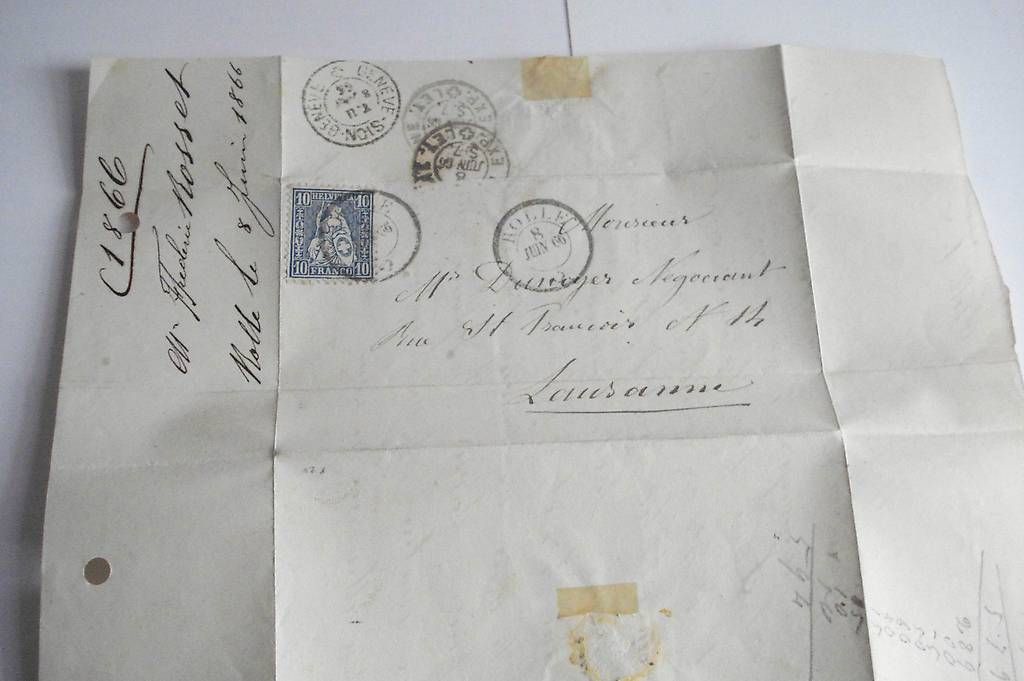 Buste & buste per spedizione: 1 enveloppe 1866 – Usato da St-Barthélemy VD venduto da meal83 2