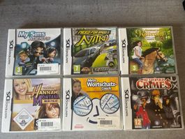 Nintendo DS Spiele Bundle 6 Stück guter Zustand