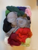 Wollfilz in verschiedenen Farben. 