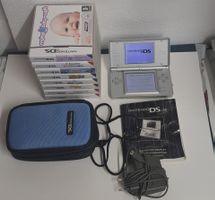 Nintendo DS mit Netzteil Tasche und 8 Spiele 