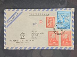 CL24 Enveloppe + Timbre Argentine 1969