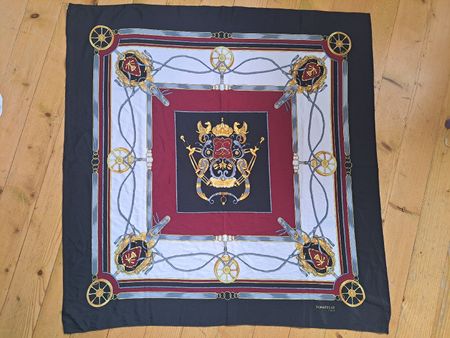 DONATELLO Vintage Seidenfoulard Foulard Tuch Carré Schal