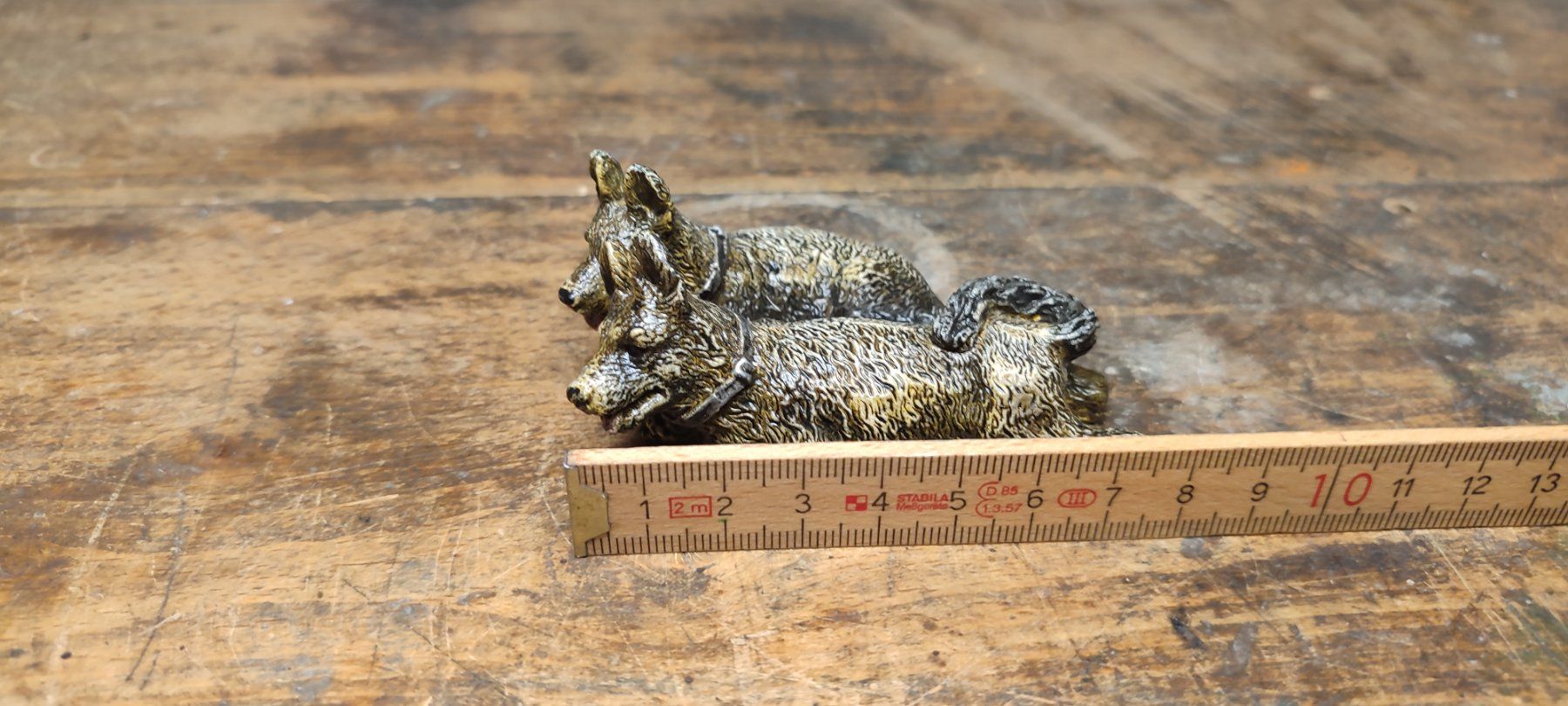 Statuette: Wunderschönes Duo mit zwei Hunden – Usato da Gelterkinden venduto da MYSTOREFORYOU4460 7