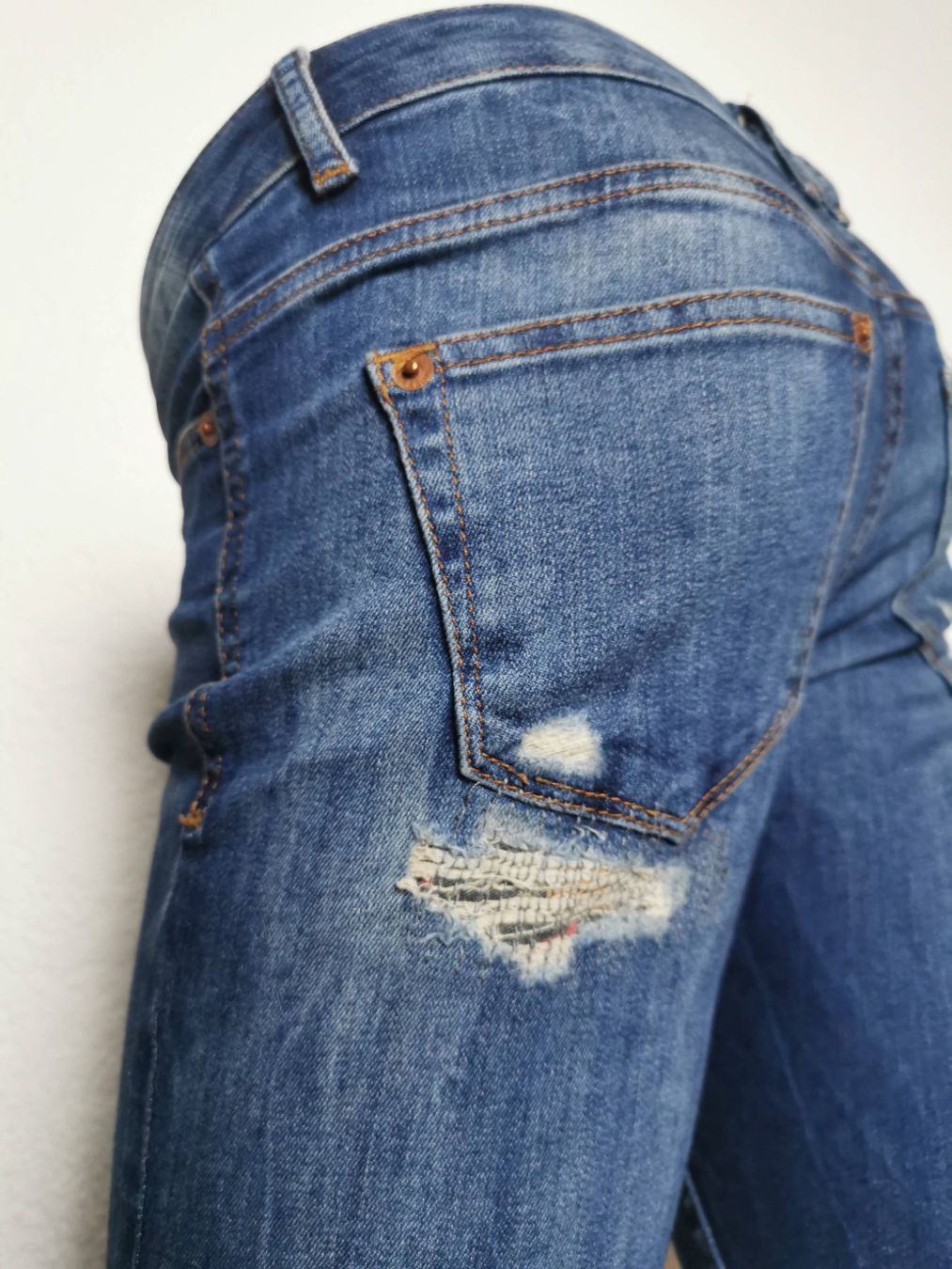 Pull&Bear Jeans: Pull and Bear Ripped Denim Jeans - S – Usato da Wettingen venduto da JasminL92-3