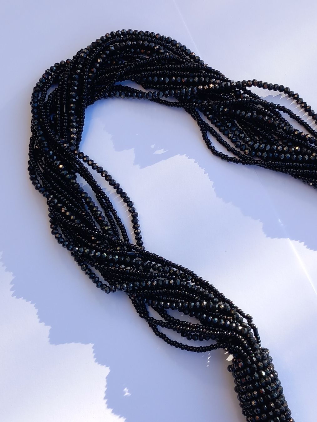 Catenine: Neue Quaste Glasperlen Halskette – Nuovo (secondo la descrizione) da Winterthur venduto da Jopf1 2