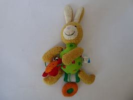 Lustiger Hampel Hase, Ravensburger, 24cm, Glocke, Ziehfunk.