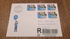 2012 FDC Vollstempel R-Brief Pro Juventute